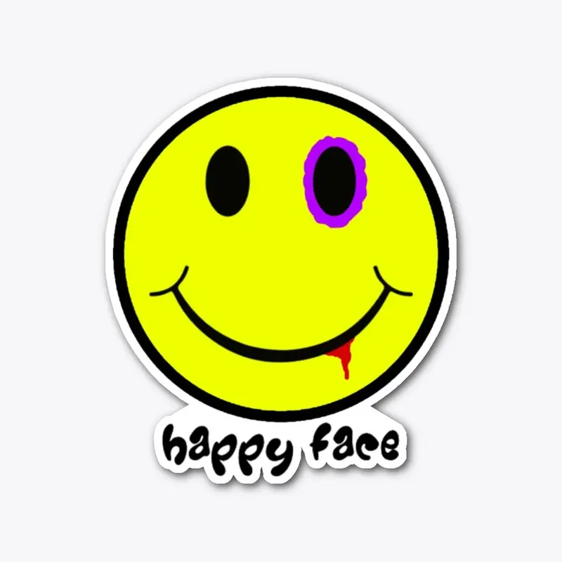 Happy Face Sticker