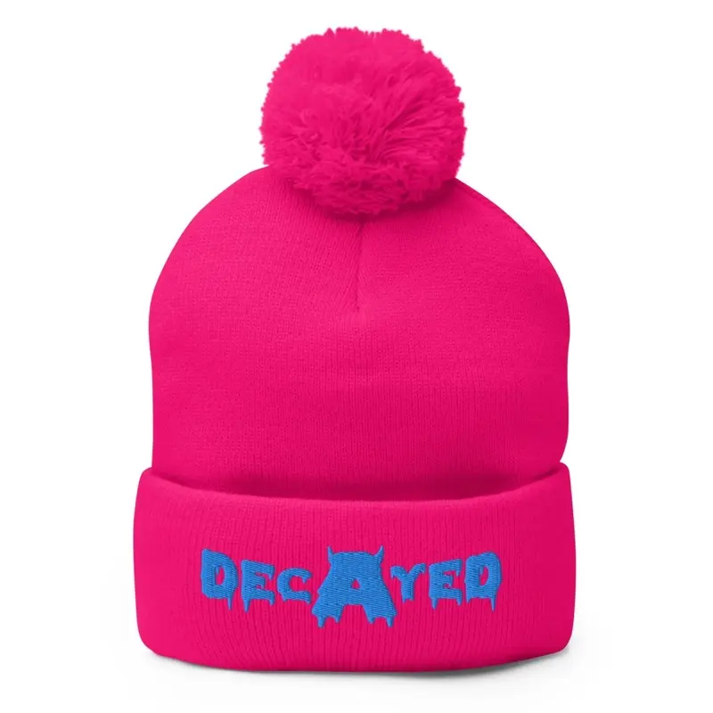 DECAYED Horn Cotton Candy Pom Beanie