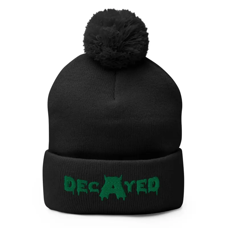 Decayed Apparel Horn Pom Beanie